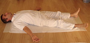 a mand doing yoga nidra